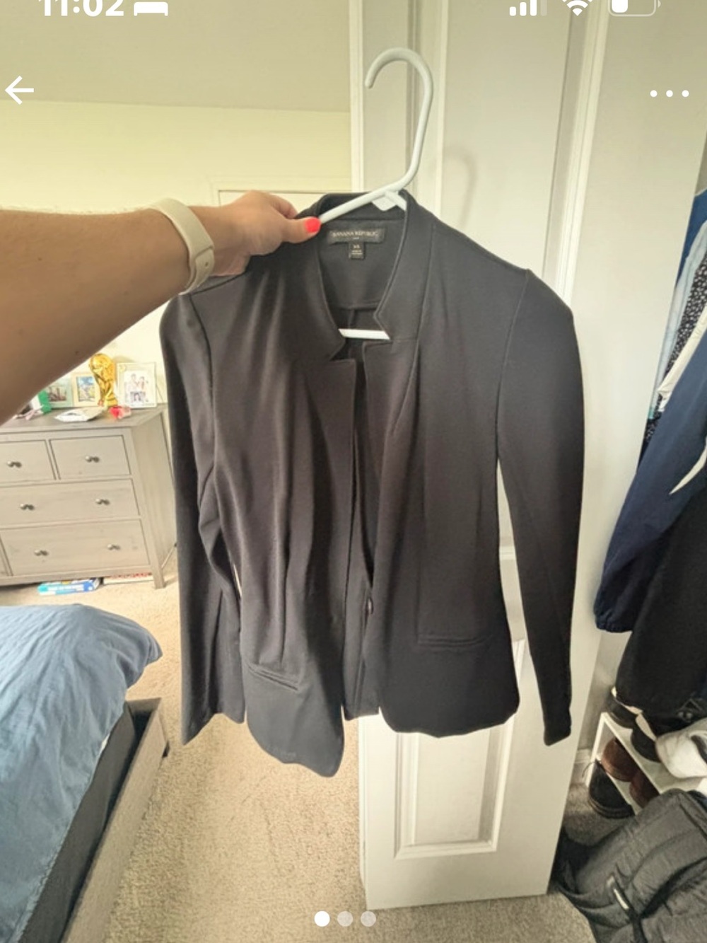 Banana Republic Black Women's Open-Front Blazer NWOT